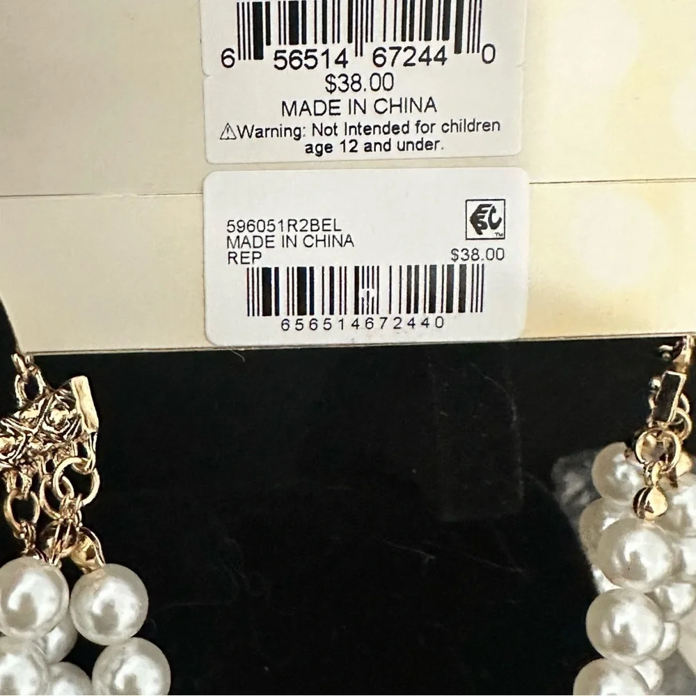 Erica Lyons multi strand acrylic pearls